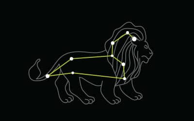 Star constellation Leo