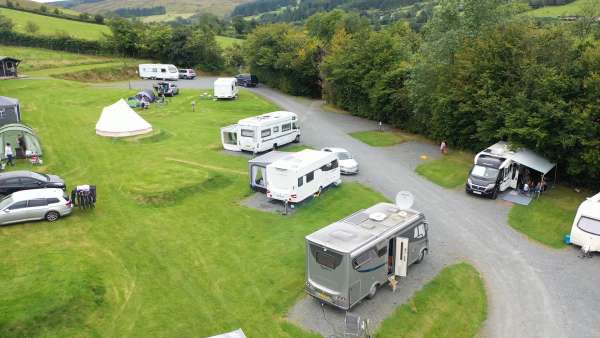 Caravan Park, camping at The Shepherds Rest in the middle of Sperrin Mountains