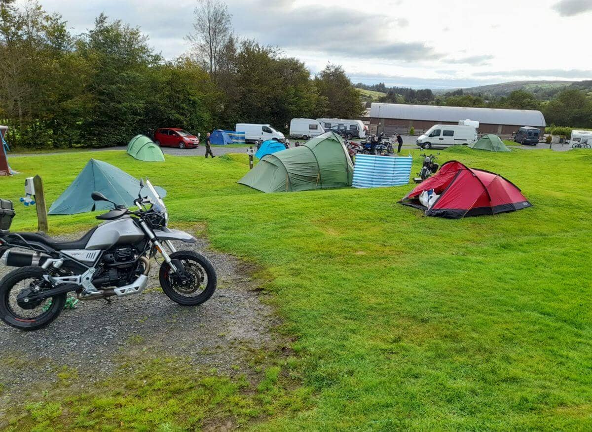 Campsite at the shepherds rest pub